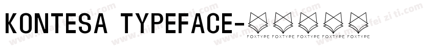 Kontesa Typeface字体转换